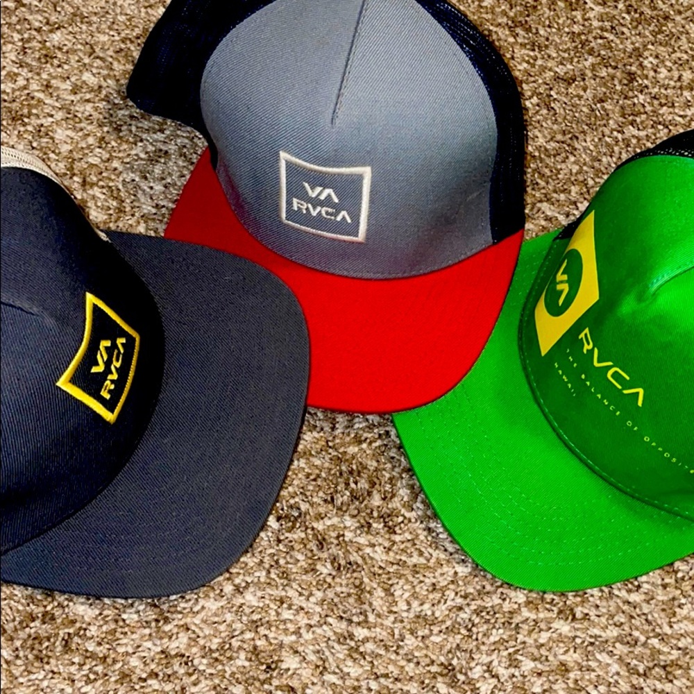 RVCA Hats 3 hat lot